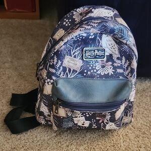 Harry Potter Themed Backpack with Owl Print